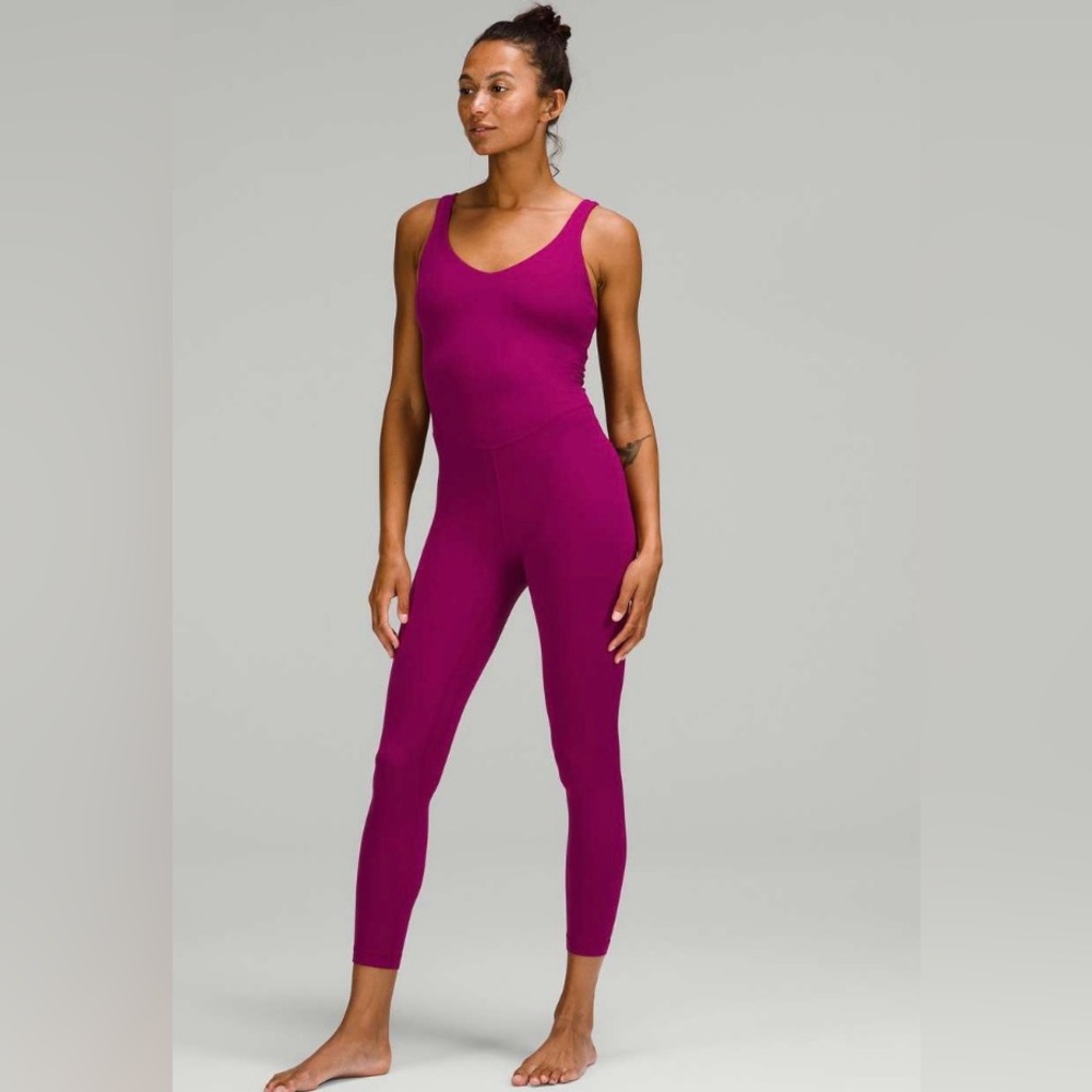 Lululemon Align Bodysuit 25" Magenta Purple size 8